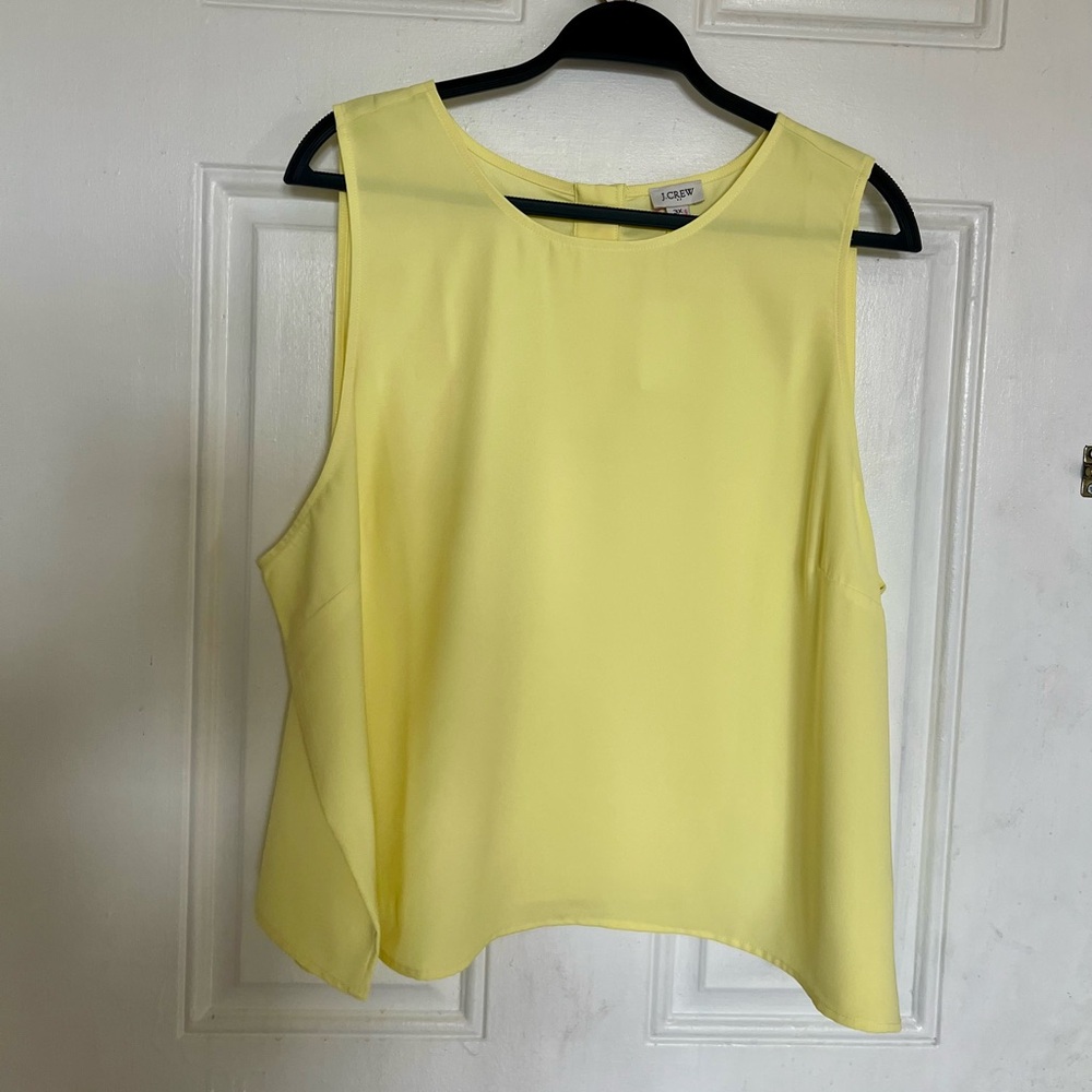 J. Crew | Women's Yellow Sleeveless Top